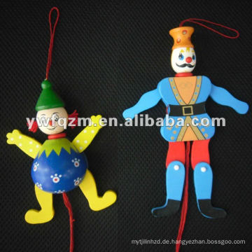 Holzpuppe Puppe mit Schnur für Kinderspielzeug